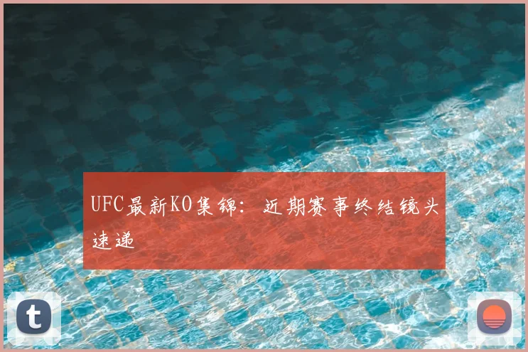 UFC最新KO集锦：近期赛事终结镜头速递