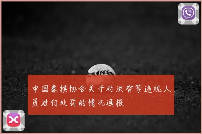 中国象棋协会关于对洪智等违规人员进行处罚的情况通报